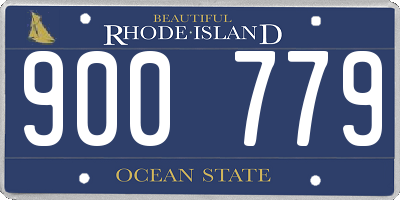 RI license plate 900779