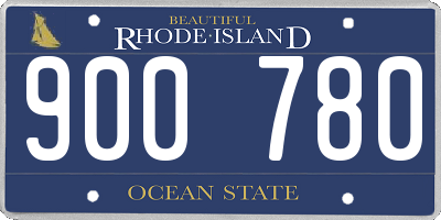 RI license plate 900780