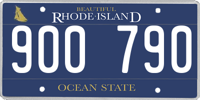 RI license plate 900790