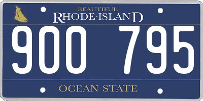 RI license plate 900795