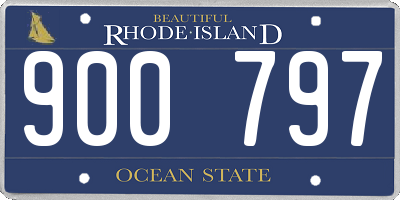 RI license plate 900797
