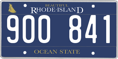 RI license plate 900841