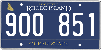 RI license plate 900851
