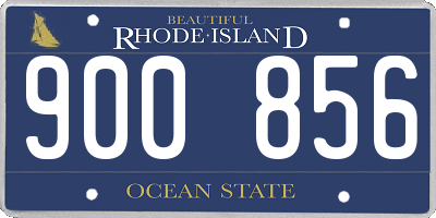 RI license plate 900856