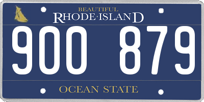 RI license plate 900879