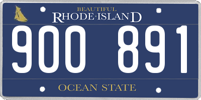 RI license plate 900891