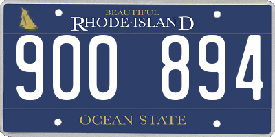 RI license plate 900894