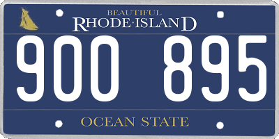 RI license plate 900895