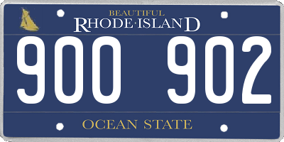RI license plate 900902