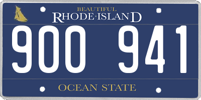 RI license plate 900941