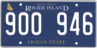 RI license plate 900946
