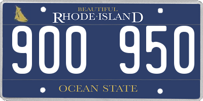 RI license plate 900950