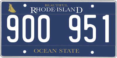 RI license plate 900951