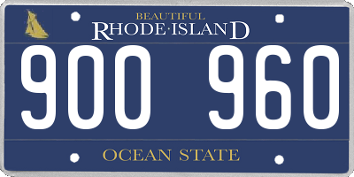RI license plate 900960