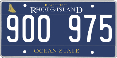 RI license plate 900975
