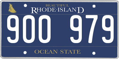 RI license plate 900979