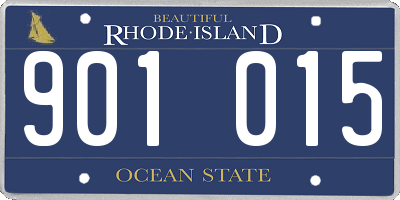 RI license plate 901015