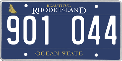 RI license plate 901044