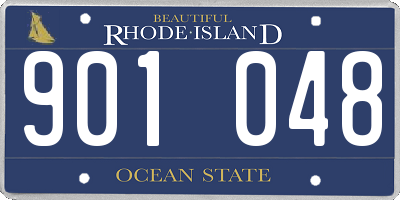 RI license plate 901048