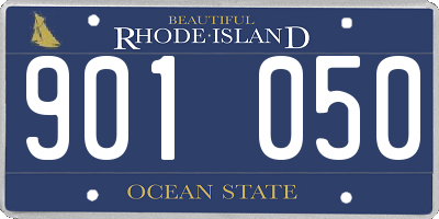 RI license plate 901050