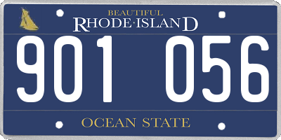 RI license plate 901056