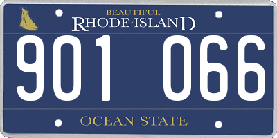 RI license plate 901066