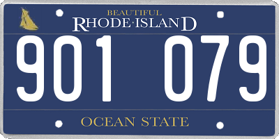 RI license plate 901079