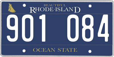 RI license plate 901084
