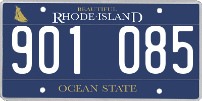 RI license plate 901085