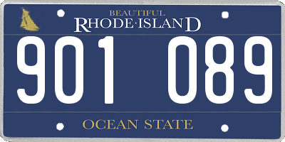 RI license plate 901089