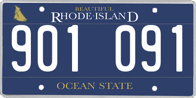RI license plate 901091