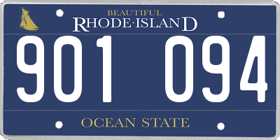 RI license plate 901094