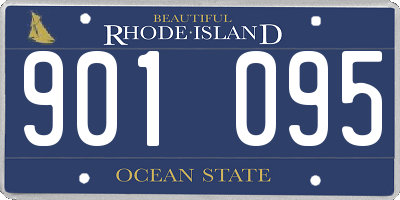 RI license plate 901095