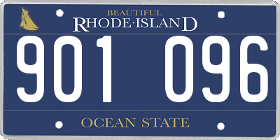 RI license plate 901096