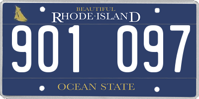 RI license plate 901097