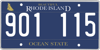 RI license plate 901115