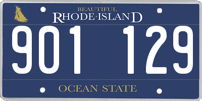 RI license plate 901129