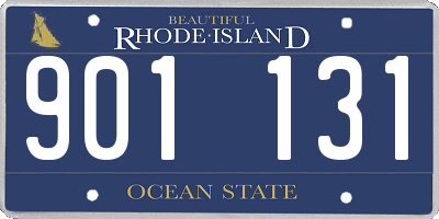 RI license plate 901131