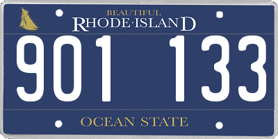 RI license plate 901133
