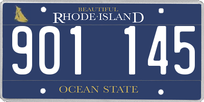 RI license plate 901145