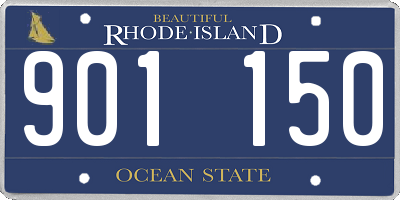 RI license plate 901150