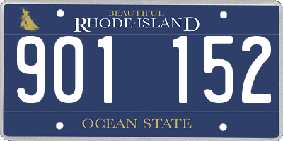 RI license plate 901152