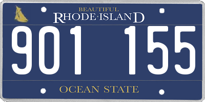 RI license plate 901155