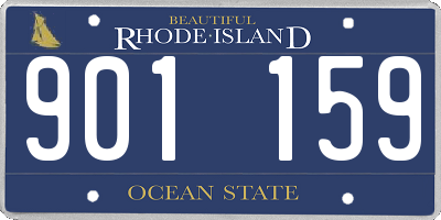 RI license plate 901159