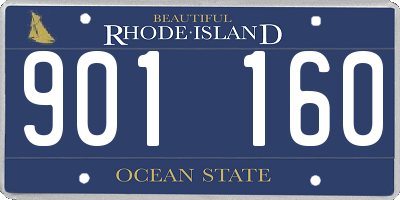 RI license plate 901160