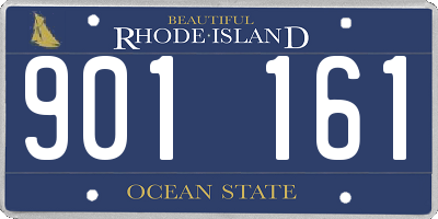 RI license plate 901161