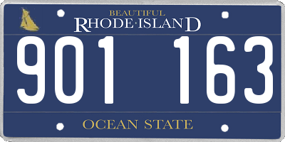 RI license plate 901163