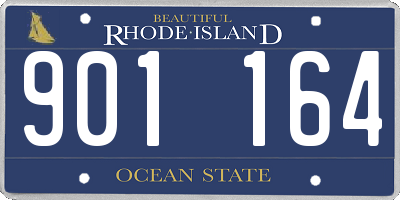 RI license plate 901164