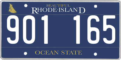 RI license plate 901165