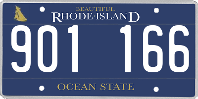 RI license plate 901166